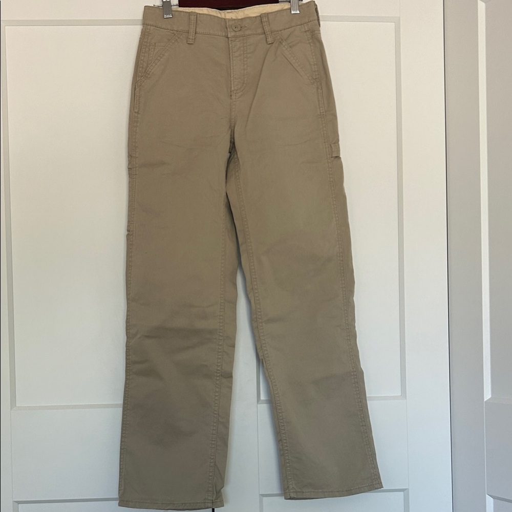 GAP Boys Cargo Pants in Tan Size 14 khaki Adjustable waist NEW